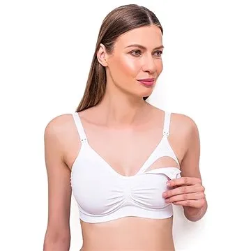 BabyOno kojící podprsenka C80-85, bílá (5901435406496)