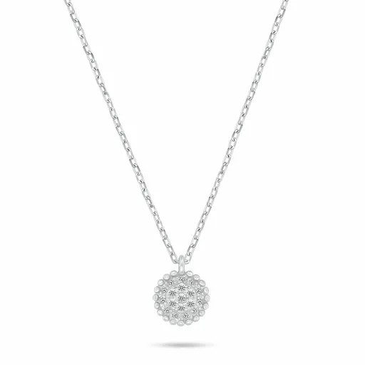 Brilio Silver Slušivý stříbrný náhrdelník s kubickými zirkony NCL207W