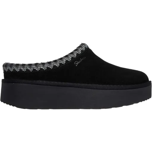 Skechers KEEP COZY - COZY CASCADE Dámské pantofle, černá, velikost