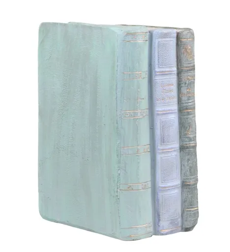 Opálová antik dekorace knihy Old French Books - 12*7*17cm Chic Antique