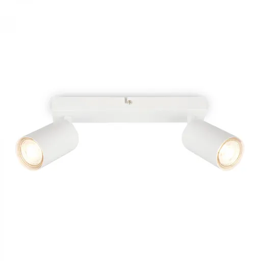 BRILONER Tib stropní bodové svítidlo, nastavitelné, On/Off nástěnným vypínačem, 2-ramenné, bílé 2172026