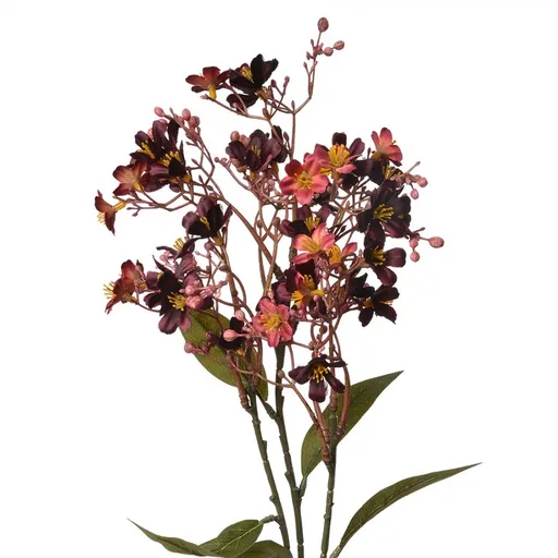 Dekorace umělá květina s červenými květy - 15*7*70 cm 5PL0122R