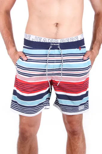 Pepe Jeans pánské pruhované plavky Stripes PMB10225266 L