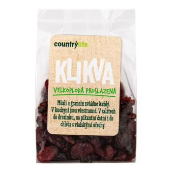 Klikva velkoplodá proslazená 100 g   COUNTRY LIFE