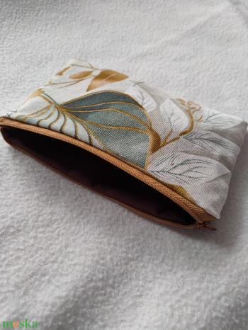 Levél mintás pénztárca - leveles kártyatartó - lapos neszesszer - neszeszer levél mintával