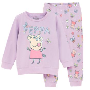 Dětské pyžamo Prasátko Peppa -fialové - 86 LILAC