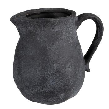 Granitový antik keramický dekorační baňatý džbán Granit M - 16*13*15cm 6CE1581M