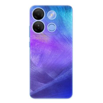 Odolné silikonové pouzdro iSaprio - Purple Feathers - Infinix Smart 7