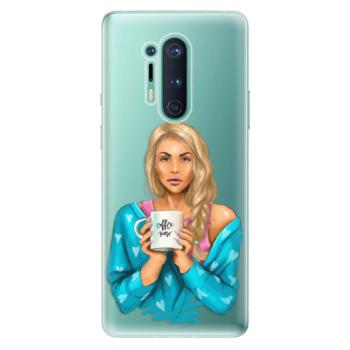 Odolné silikonové pouzdro iSaprio - Coffe Now - Blond - OnePlus 8 Pro