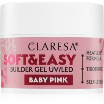 Claresa Soft&Easy Builder Gel podkladový gel na nehty odstín Baby Pink 12 g