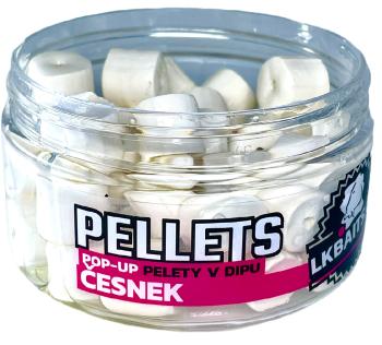 Lk baits pop-up pelety v dipu 12 mm 40 g - česnek