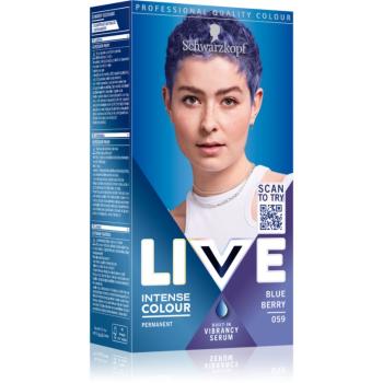 Schwarzkopf LIVE Intense Colour permanentní barva na vlasy odstín 059 Borůvka 1 ks