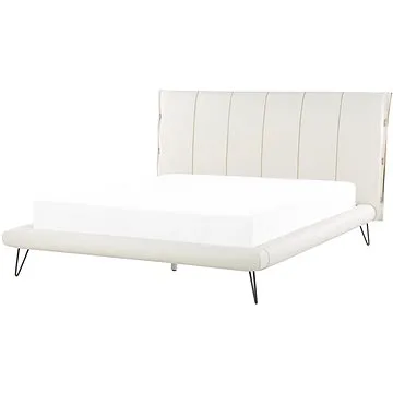 Bílá BELIANI z umělé kůže 160 × 200 cm BETIN (beliani_203335)