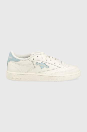 Kožené sneakers boty Reebok Classic Club C 85 bílá barva, GV6983-CLK/PEA/A