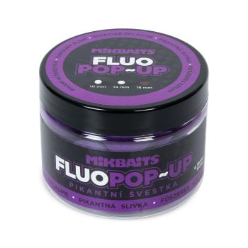 Mikbaits Plovoucí fluo boilie 18mm 150ml - Pikantní Švestka  18mm