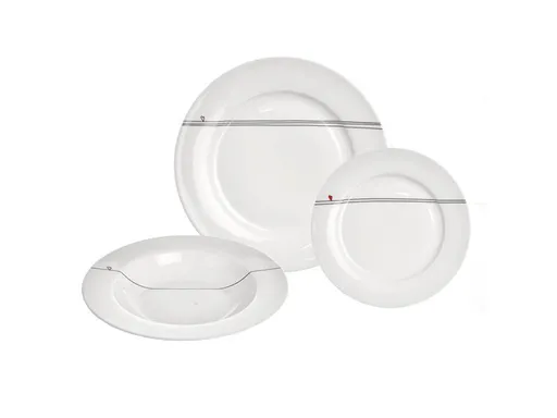 Sada jídelní ORION Srdíčka xks - rozbaleno - JEN 5x hlubokách talířů