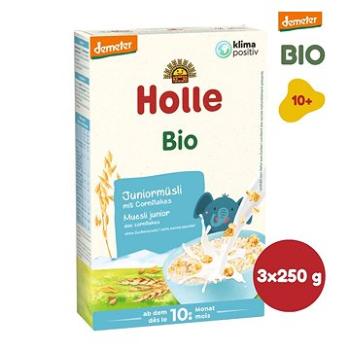 HOLLE BIO Junior musli vícezrnné s obilnými vločkami 3× 250 g (7640104952202)