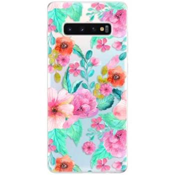 iSaprio Flower Pattern 01 pro Samsung Galaxy S10+ (flopat01-TPU-gS10p)