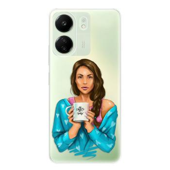 Odolné silikonové pouzdro iSaprio - Coffe Now - Brunette - Xiaomi Redmi 13C