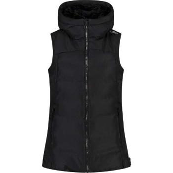 CMP WOMAN VEST FIX HOOD Dámská zateplená vesta, černá, velikost