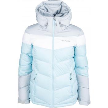 Columbia ABBOTT PEAK INSULATED JACKET Dámská zateplená lyžařská bunda, světle modrá, velikost