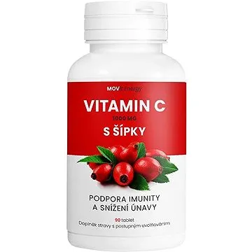 MOVit Vitamin C 1000 mg s šípky, 90 tablet (8594202100160)