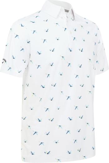 Callaway All Over Birdie Mens Bright White M Polo košile