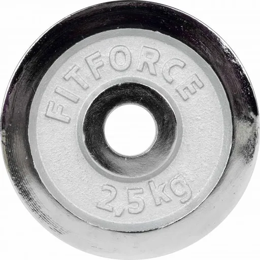 Fitforce PLC 2,5 KG x 30 MM Nakládací kotouč, stříbrná, velikost 2,5 KG