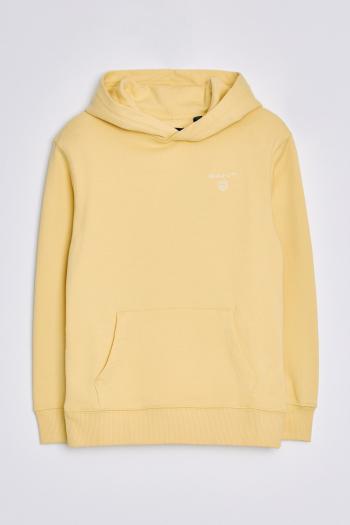 MIKINA GANT D2. CONTRAST SHIELD HOODIE MELLOW YELLOW