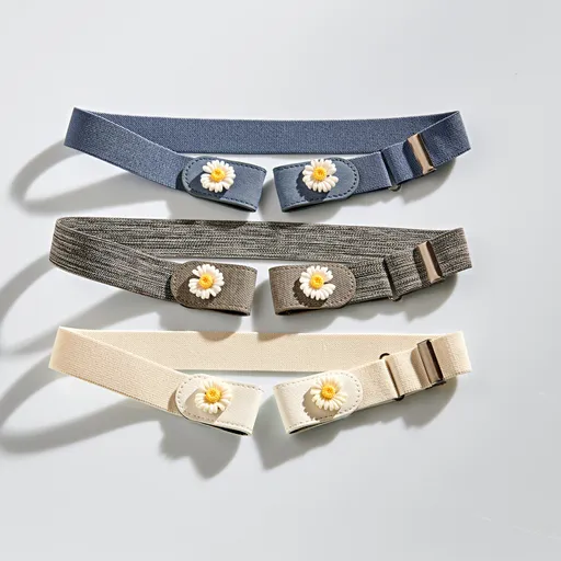 3 pružné opasky bez přesky