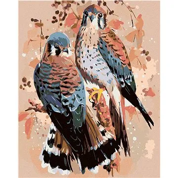 Diamondi - Diamantové malování - DVĚ POŠTOLKY, 40x50 cm, bez rámu a bez vypnutí plátna (603799A)