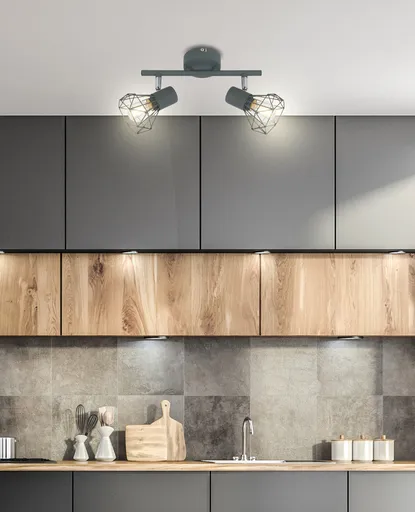 Nástěnná lampa Verve, pásková, E14, matně šedá