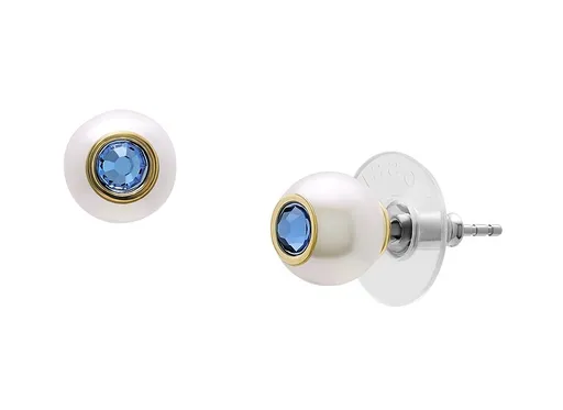 Fossil Slušivé náušnice s modrými krystaly Bright Baubles JA7253710