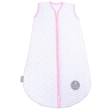 Natulino zimní spací pytel, Natural White Grey Waves / Pink, 3vrstvý, S (0 – 6m) (5903148272801)
