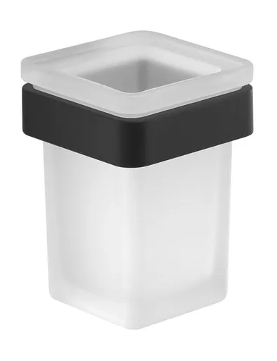 GEDY SAMOA sklenka černá mat/mléčné sklo A81014