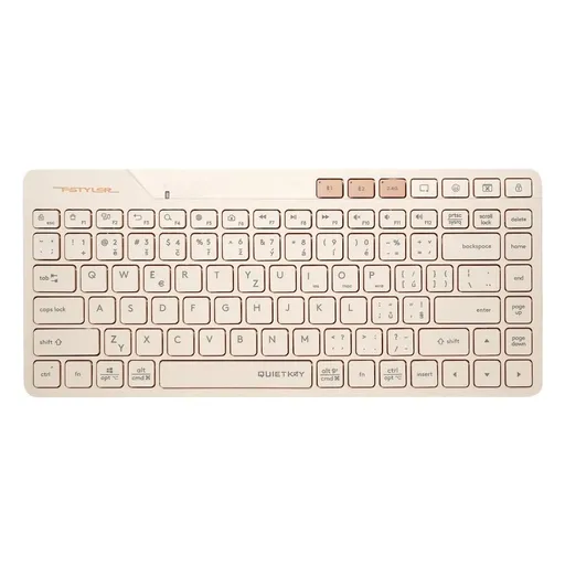 A4tech FStyler FBK26C AS, bezdrátová Dual mode Bluetooth+2, 4G klávesnice, CZ, caffe latte