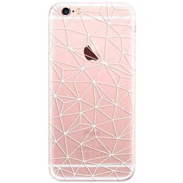 iSaprio Abstract Triangles 03 - white pro iPhone 6 Plus (trian03w-TPU2-i6p)