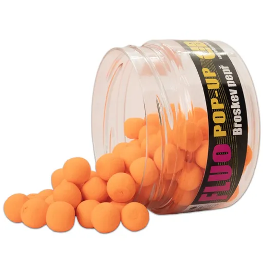 Carp Inferno Pop-up Boilies Fluo 12mm 200ml - Broskev/Pepř,Carp Inferno Pop-up Boilies Fluo 12mm 200ml - Broskev/Pepř