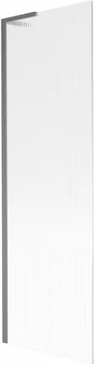 MEXEN/S Next L vanová zástěna FIX 60 x 150, proužky, grafit kartáčovaná 895-060-000-03-09-66