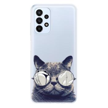 Odolné silikonové pouzdro iSaprio - Crazy Cat 01 - Samsung Galaxy A23 / A23 5G