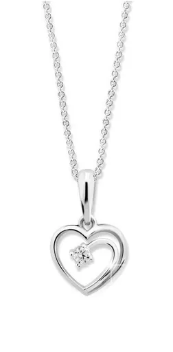 Cutie Diamonds Něžný přívěsek z bílého zlata s diamantem DZ6300-1602-40-00-X-2