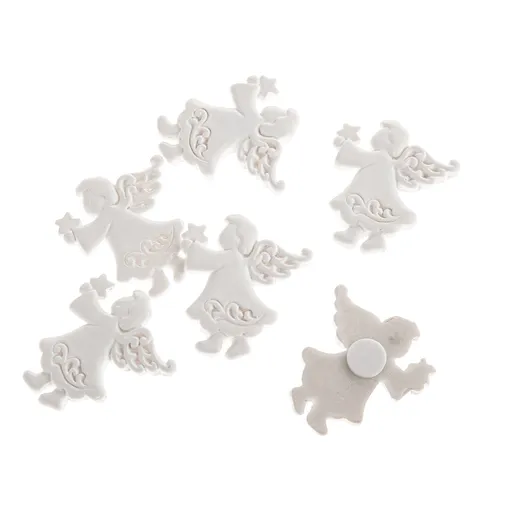 Sada vánočních ozdob Anděl, 6 ks, polyresin