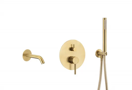 KFA MOZA podomítková vanová baterie, broušené zlato 5039-401-31