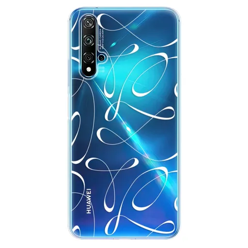 Odolné silikonové pouzdro iSaprio - Fancy - white - Huawei Nova 5T