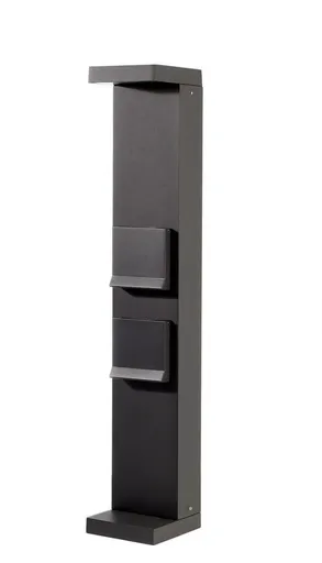 Light Impressions Deko-Light sloupek se zásuvkami Lerna 600, 7,4 W, 3000/4000K, 220-240V 237 lm 120 mm tmavěšedá IP 65 733071