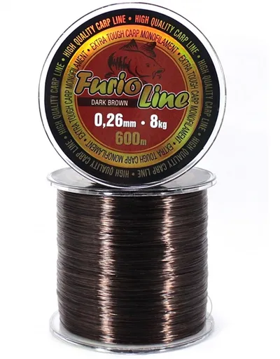 Zfish vlasec furio line hnědý 600 m-průměr 0,34 mm / nosnost 14 kg
