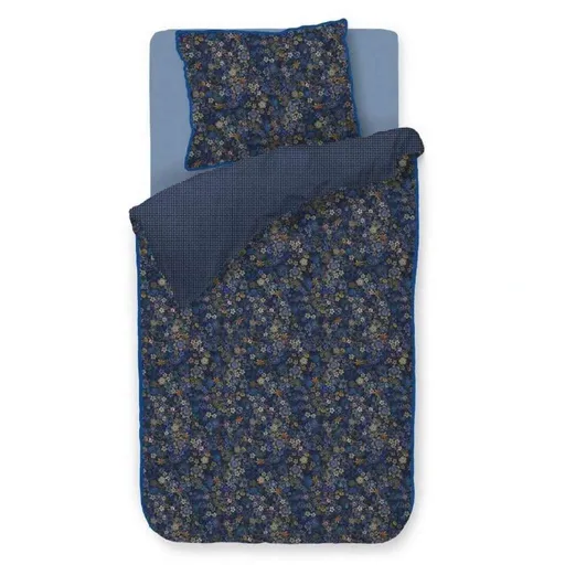 Jednolůžkové povlečení TUTTI I FIORI 140 x 200 cm, modrá, bavlněný perkál, Pip Studio