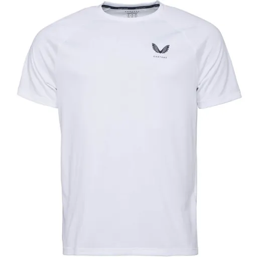 CASTORE SS T-SHIRT Sportovní pánské triko, bílá, velikost