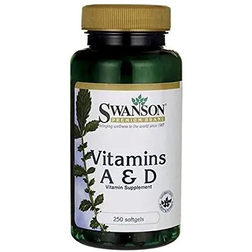 Swanson Vitamin A & D (5000 IU / 400 IU), 250 softgels (87614010045)