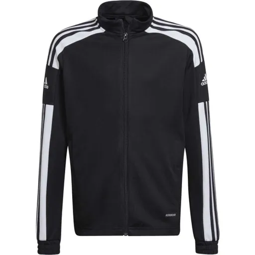 adidas SQUADRA 21 JACKET Chlapecká fotbalová mikina, černá, velikost